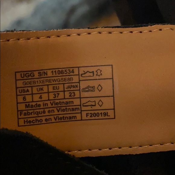 Only worn once ugg wedges with bows